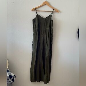 Universal Thread Dark Green Maxi Dress with adjustable waistline
